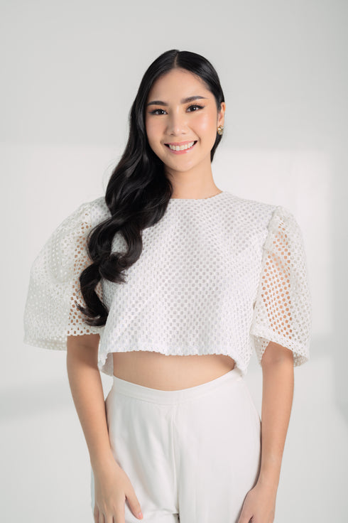SPECIAL COLLECTION: Melchora Top in Lux White